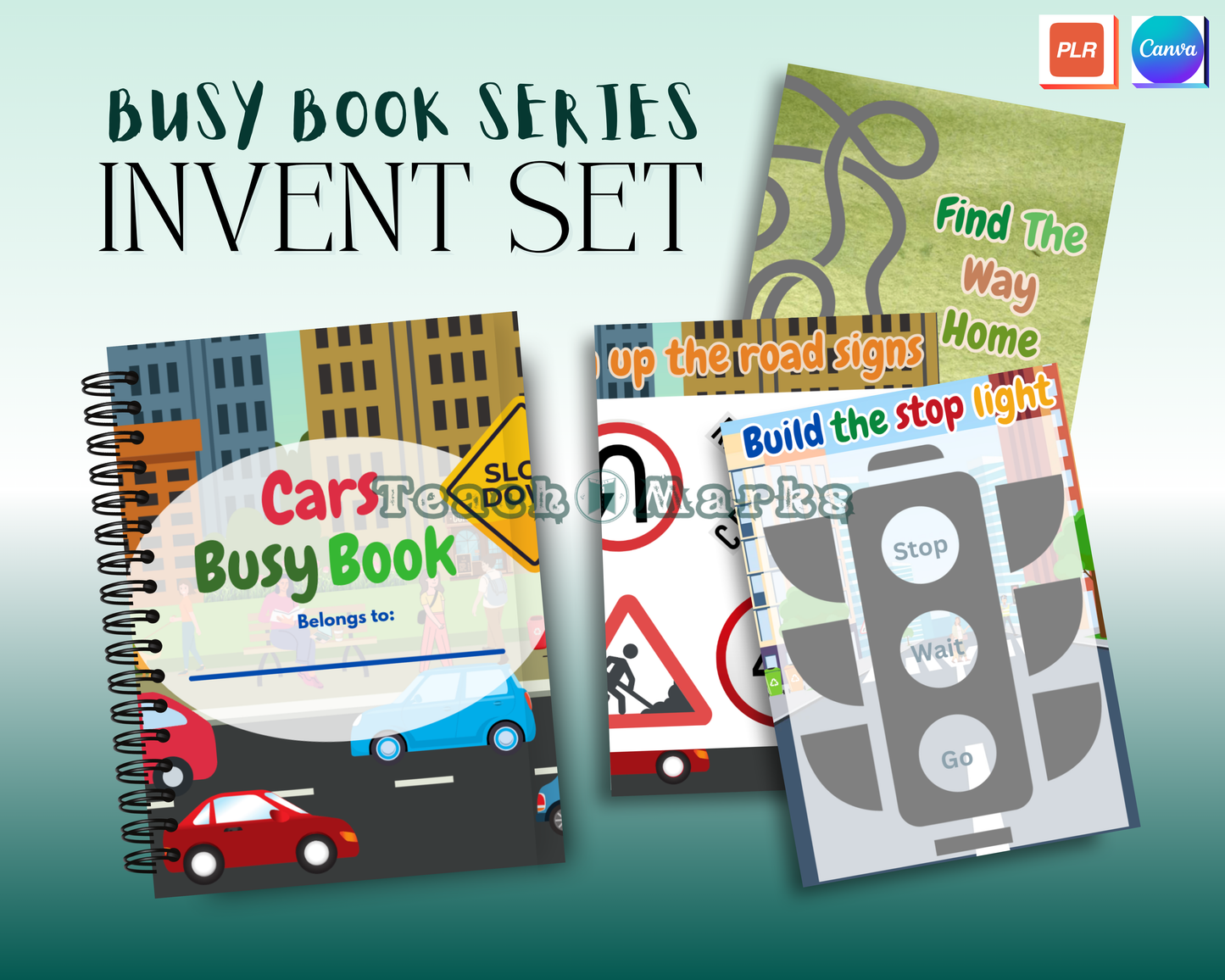 3-in-1 Busy Book Invention Themes + Canva Basics & Ebooks With Mandala Coloring Book
