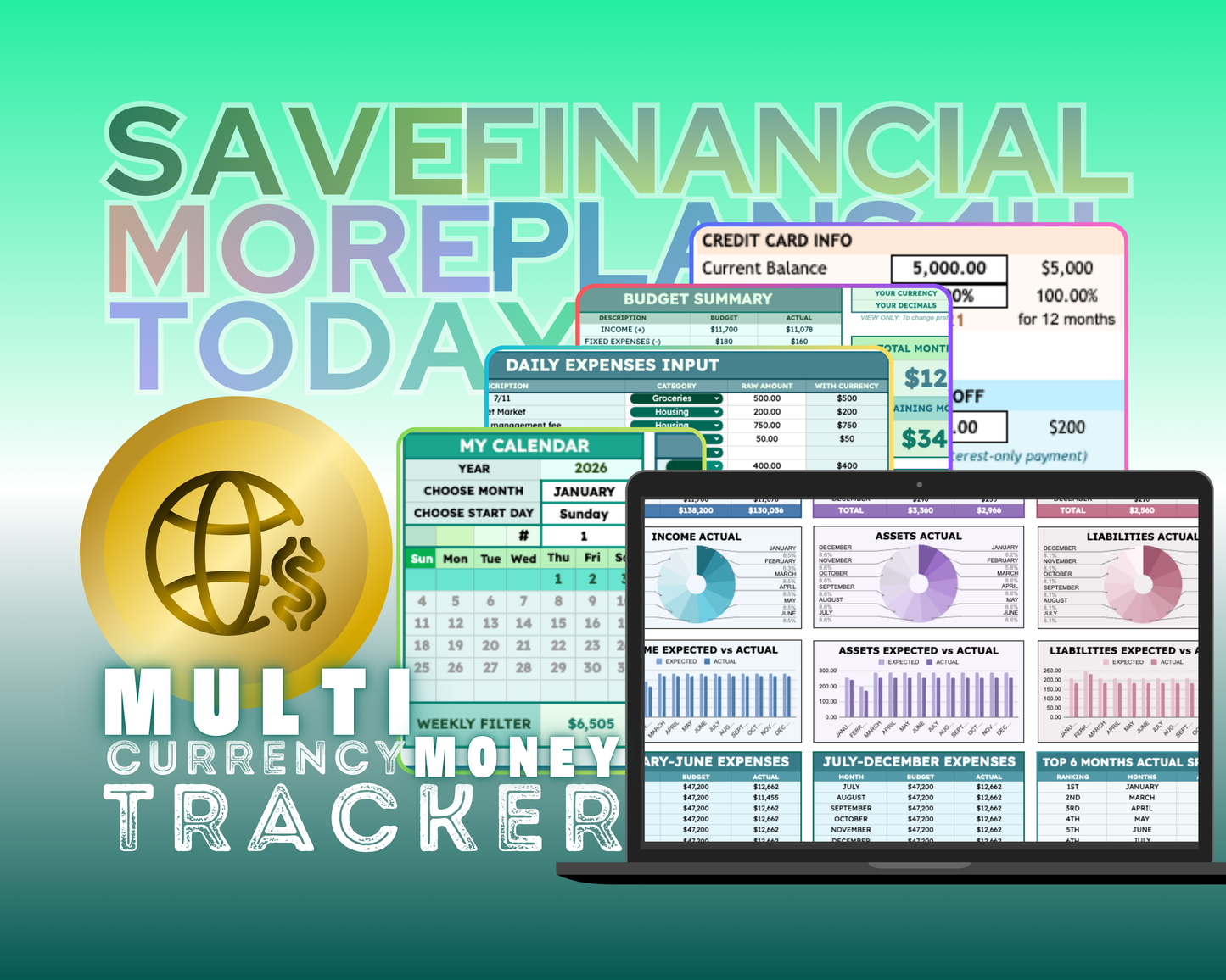Advanced Ledger - MultiCurrency & Vibrant Money Tracker