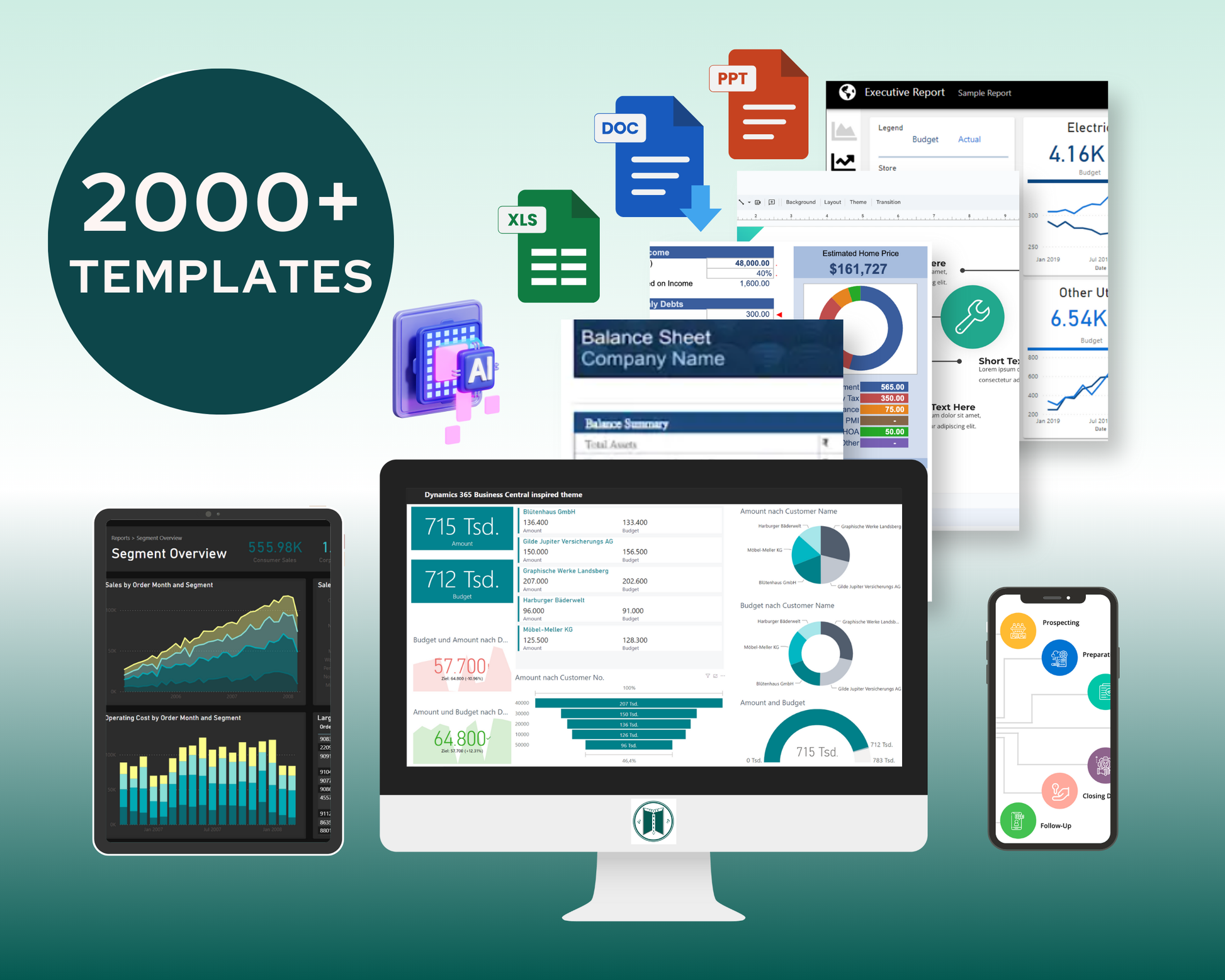 Excel PDF Word PPT