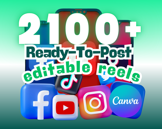 2,100ᐩ Animal Reels Collection & Canva Basics