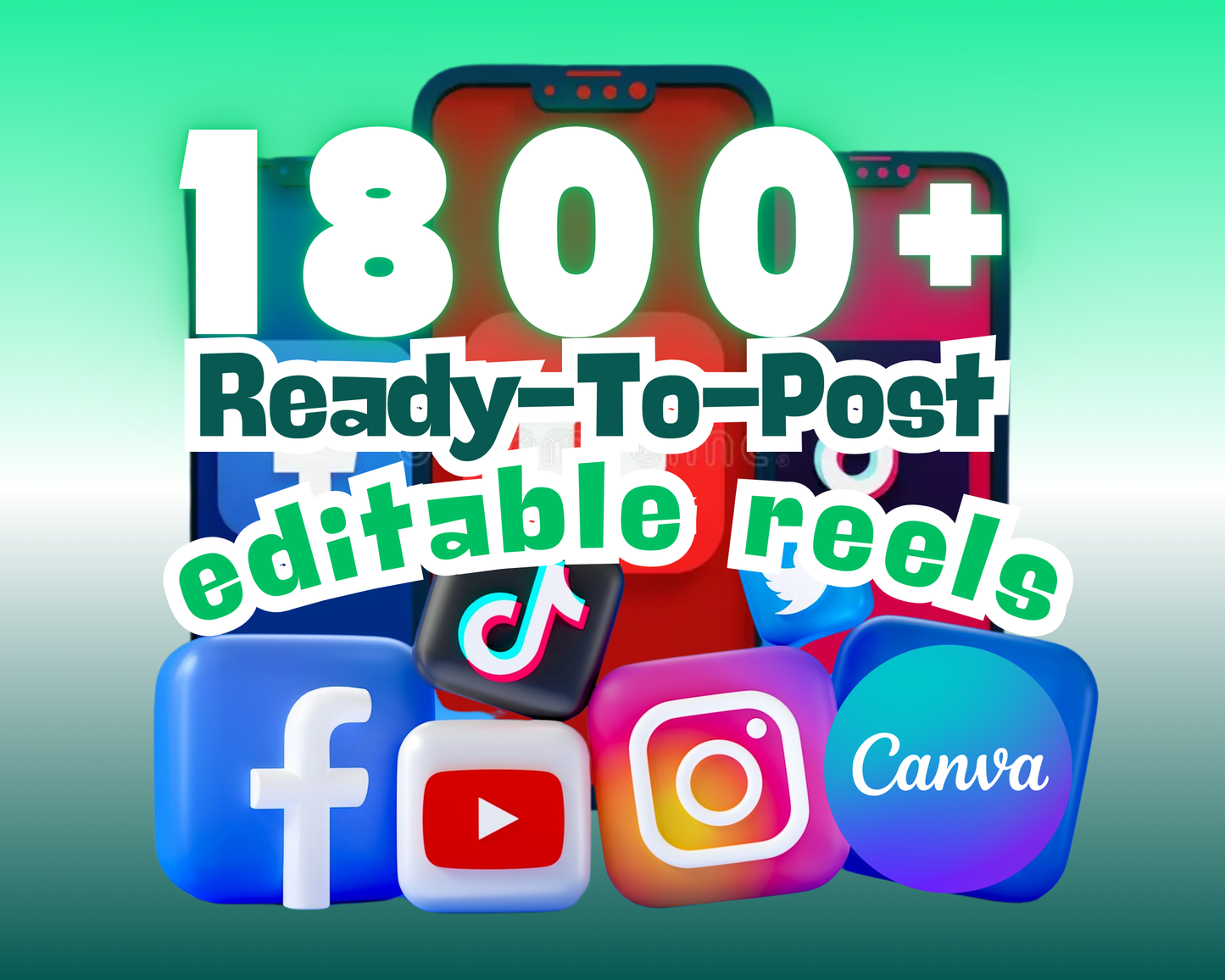1,800ᐩ Affirmation Reels & Canva Basics – Ready-to-Post & Edit!
