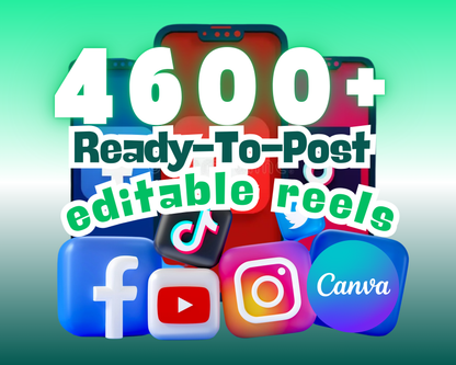 4600ᐩ Viral Reels Hub + Canva Basics Guide
