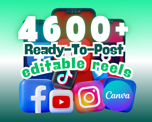 4600ᐩ Viral Reels Hub + Canva Basics Guide